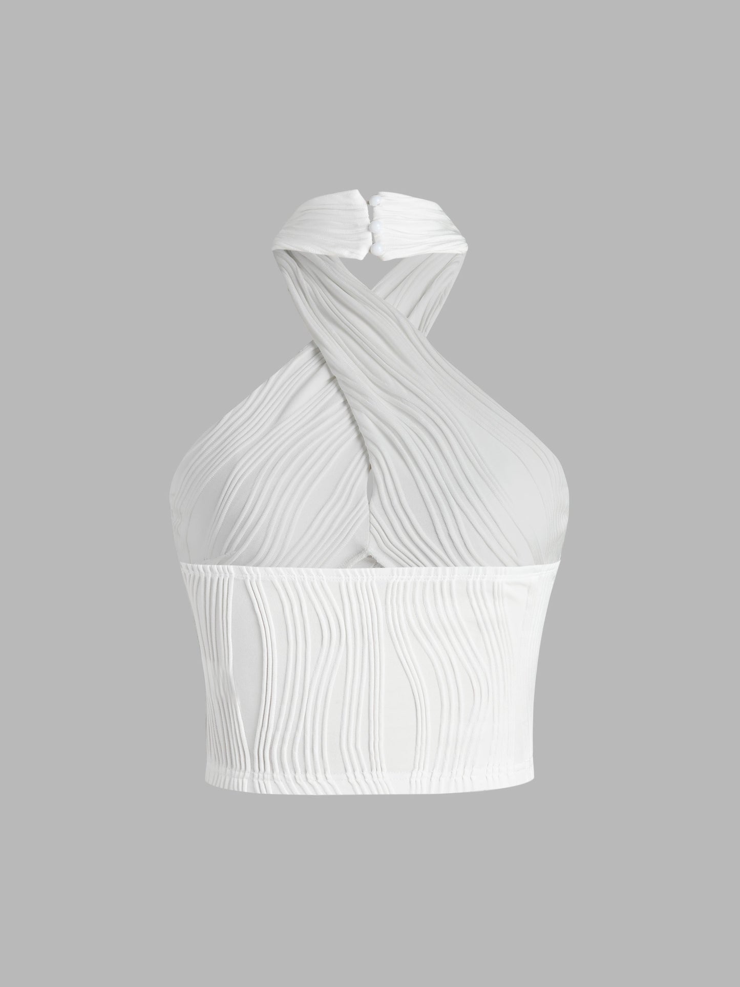 Top Dames - Halter Crop Top met Gekruiste Hals | Zomer