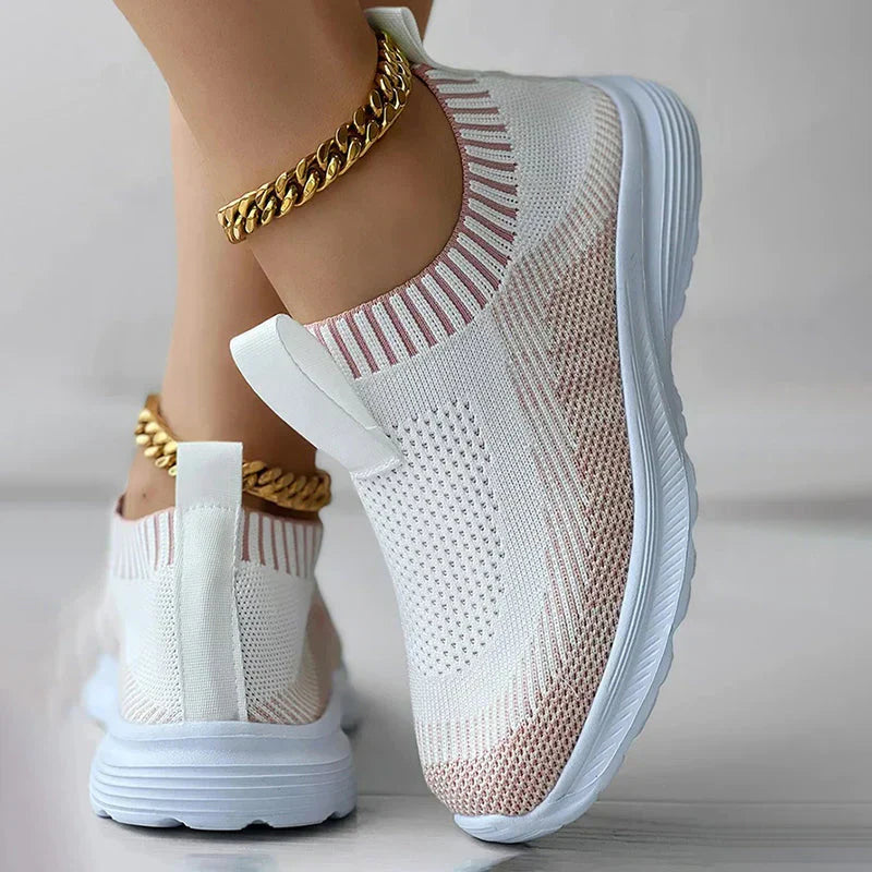 Sneakers Dames - Instap Sock Model met Lichte Zool | Casual