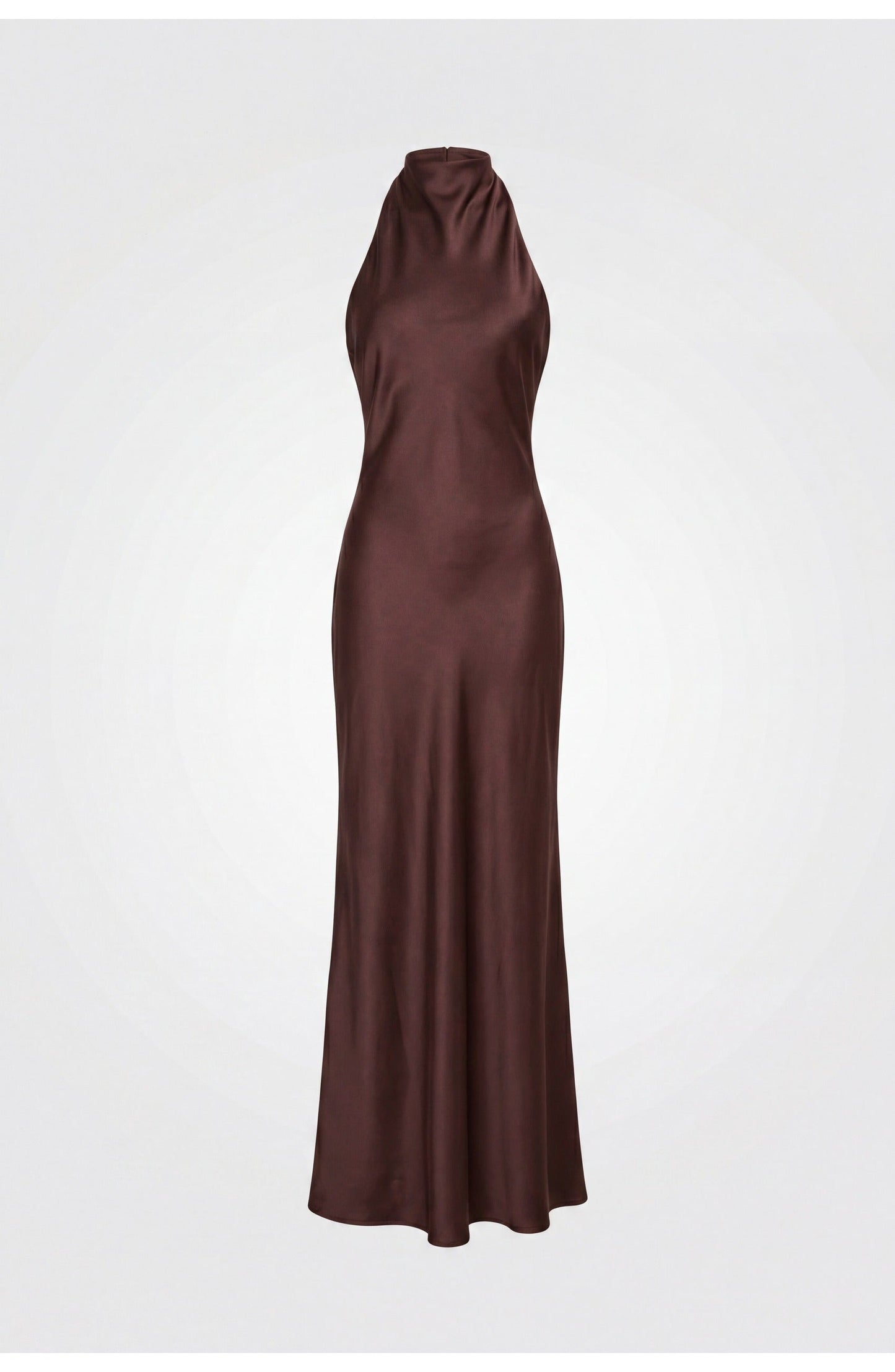 Anouk - Elegante Herfst Bruiloft Gastenjurk Dames met Halsband en Maxi Lengte