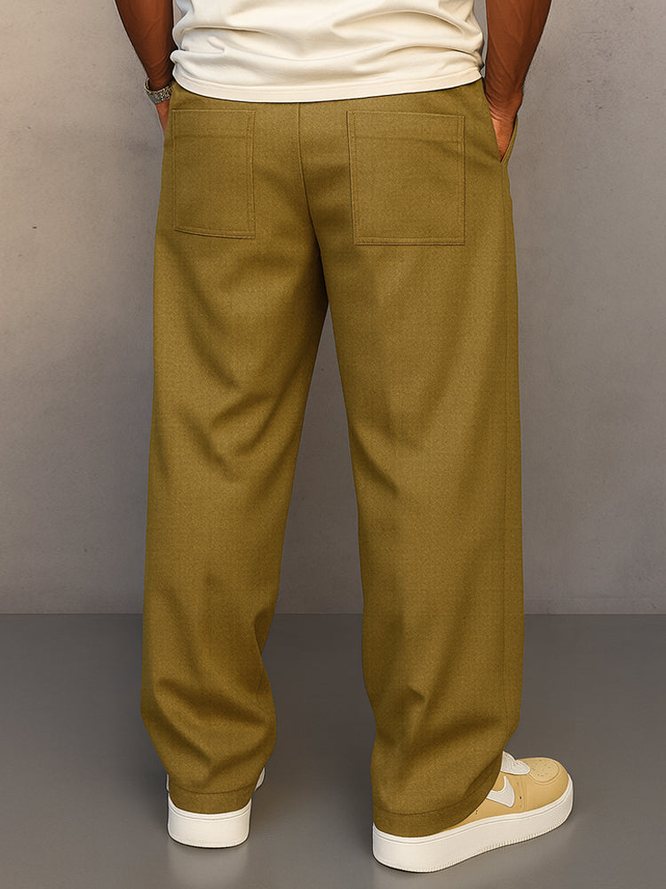Daan - Heren Oversized Broek met Wijde Pijp Trekkoord en Losse Pasvorm