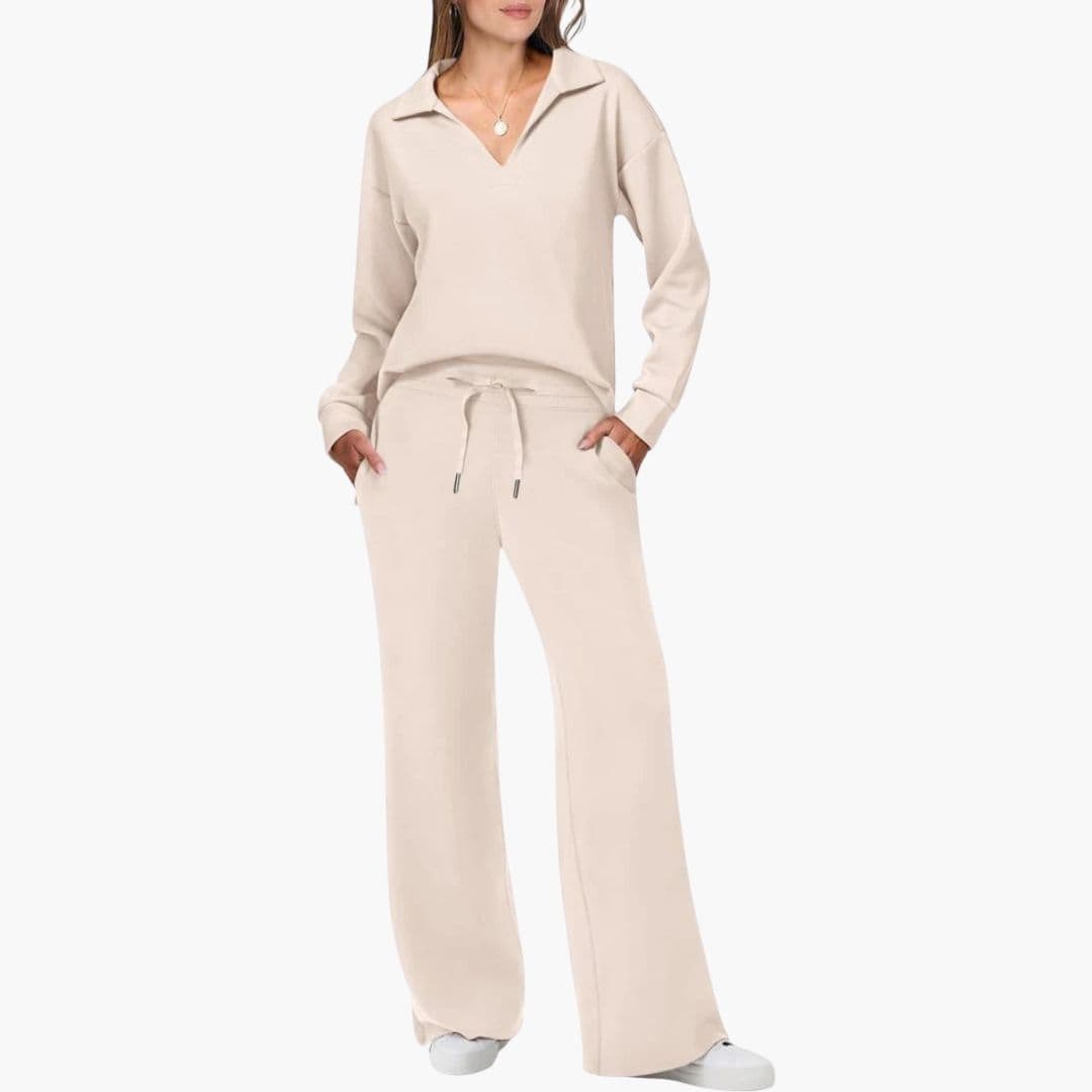 Loungewear Set Dames - Sweater met Wijde Broek | Relaxed Fit