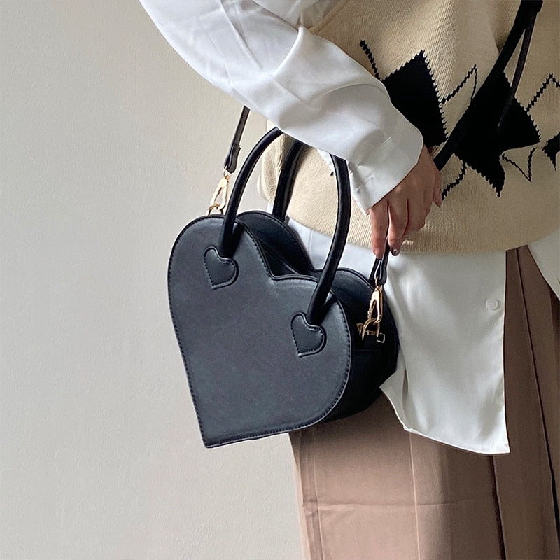 Tas Dames - Hartvorming Mini Handtas met Dubbele Handgrepen | Chic