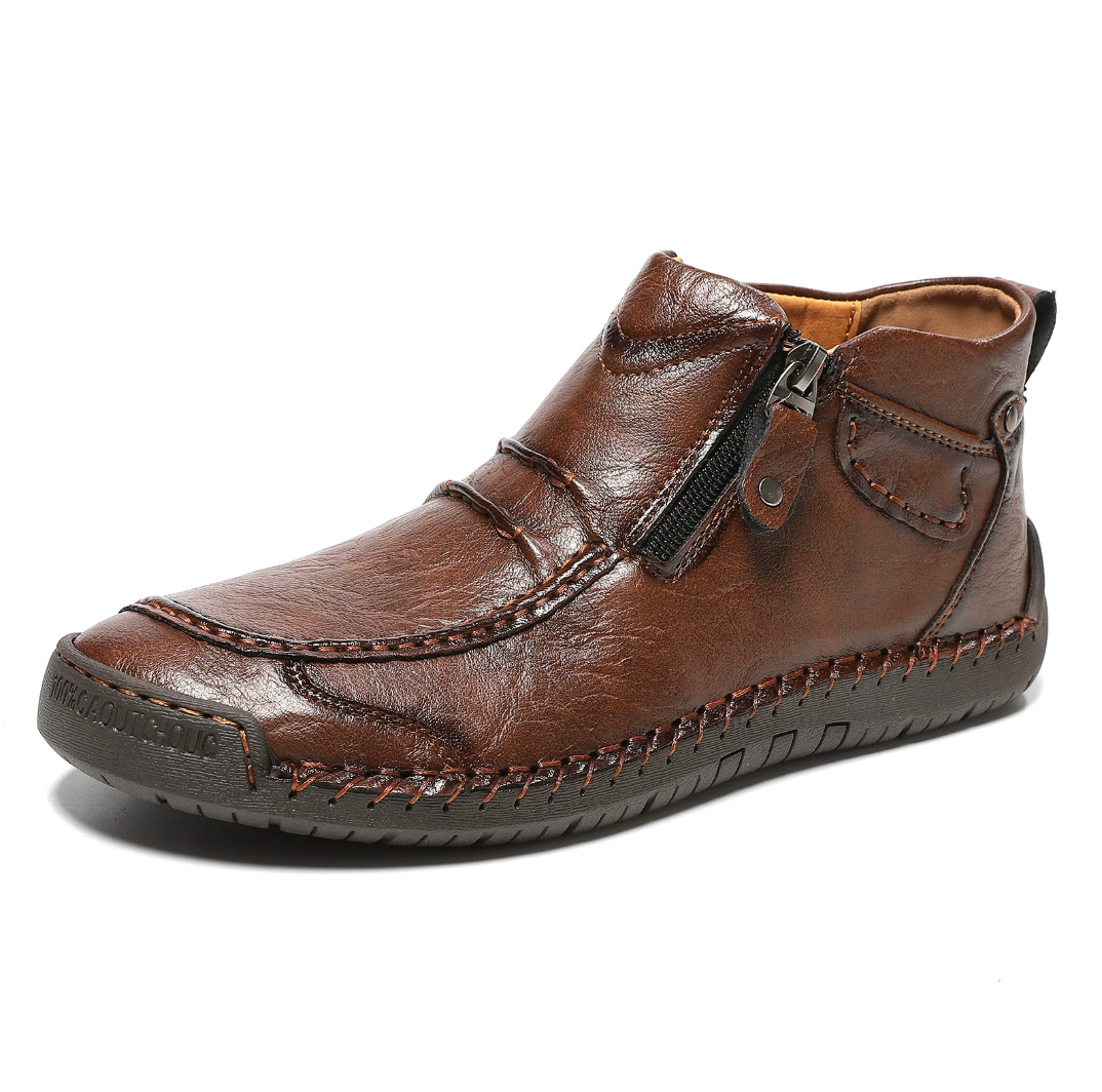 Schoenen Heren - Instapmodel met Zijrits en Mocassinstiksel | Casual