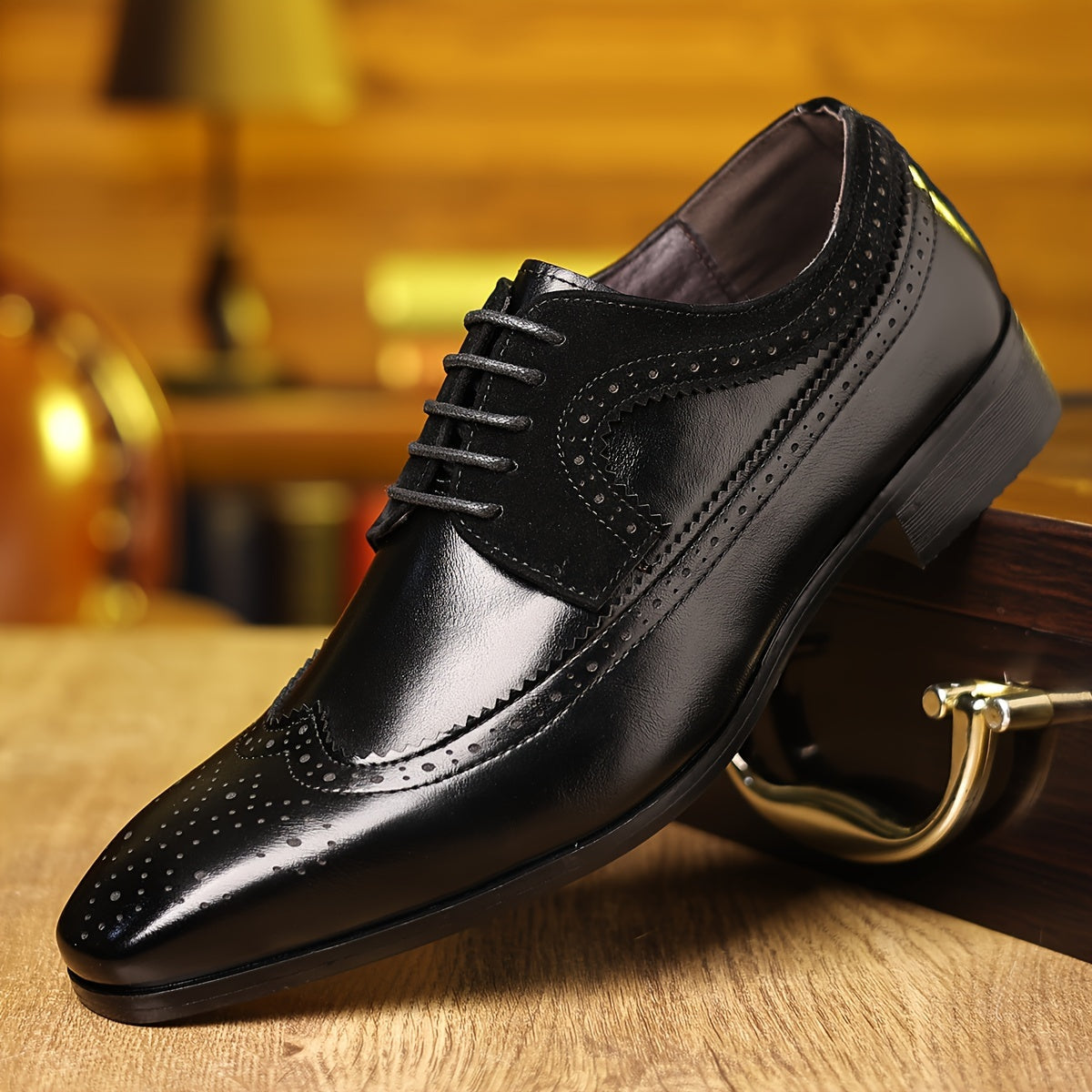 Schoenen Heren - Nette Veterschoen met Brogue Details | Elegant