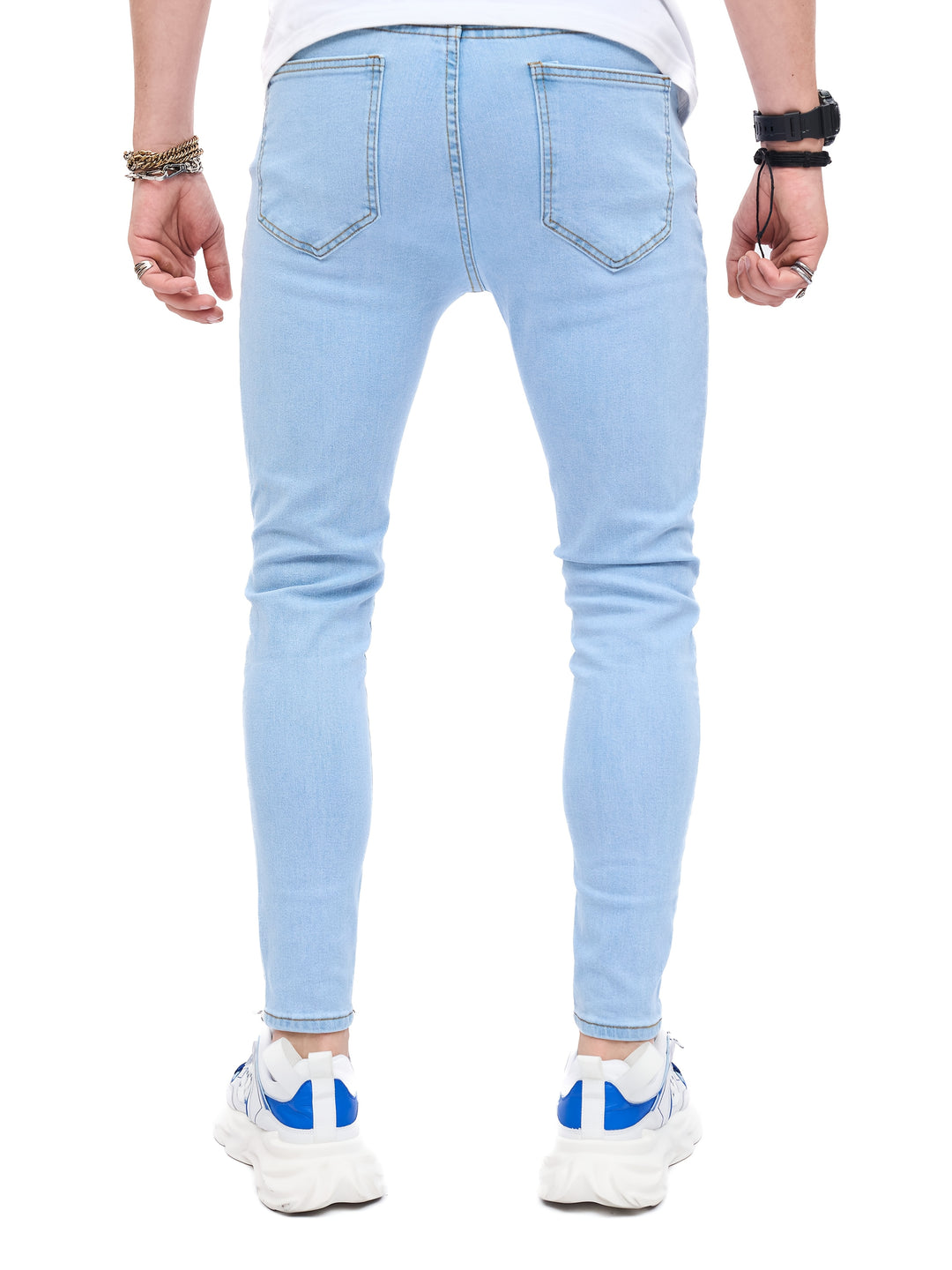Jeans Heren - Skinny Fit met Destroyed Details en Rits | Trendy