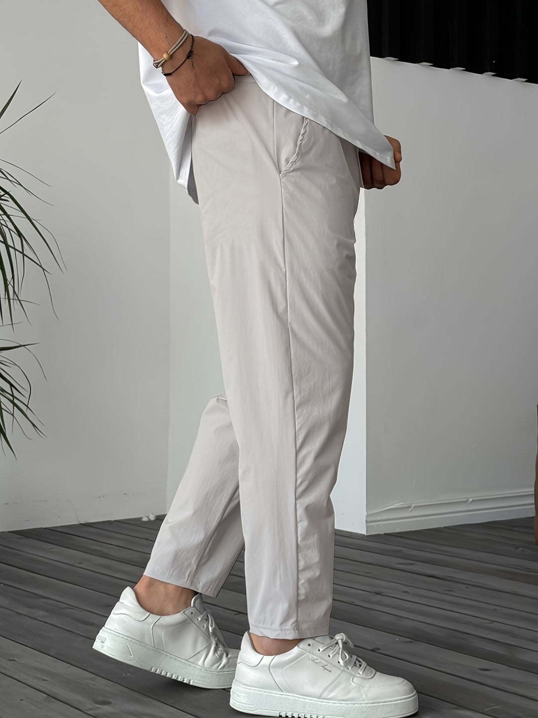 Pantalon Heren - Tapered Fit met Elastische Tailleband | Chique