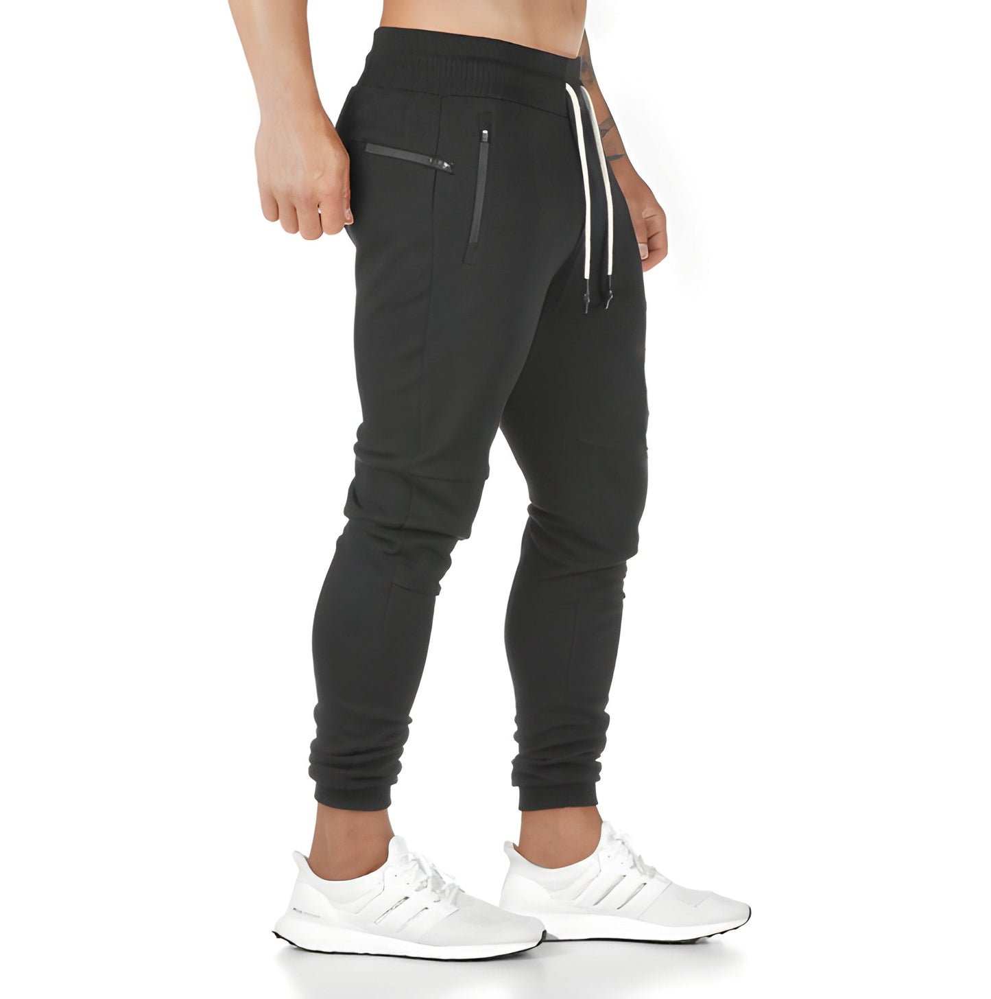 Heren Joggingbroek - Slim Fit met Trekkoord en Ritzakken | Praktisch