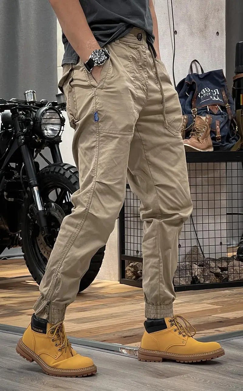 Cargo Broek Heren - Tapered Fit met Manchet en Rits | Casual