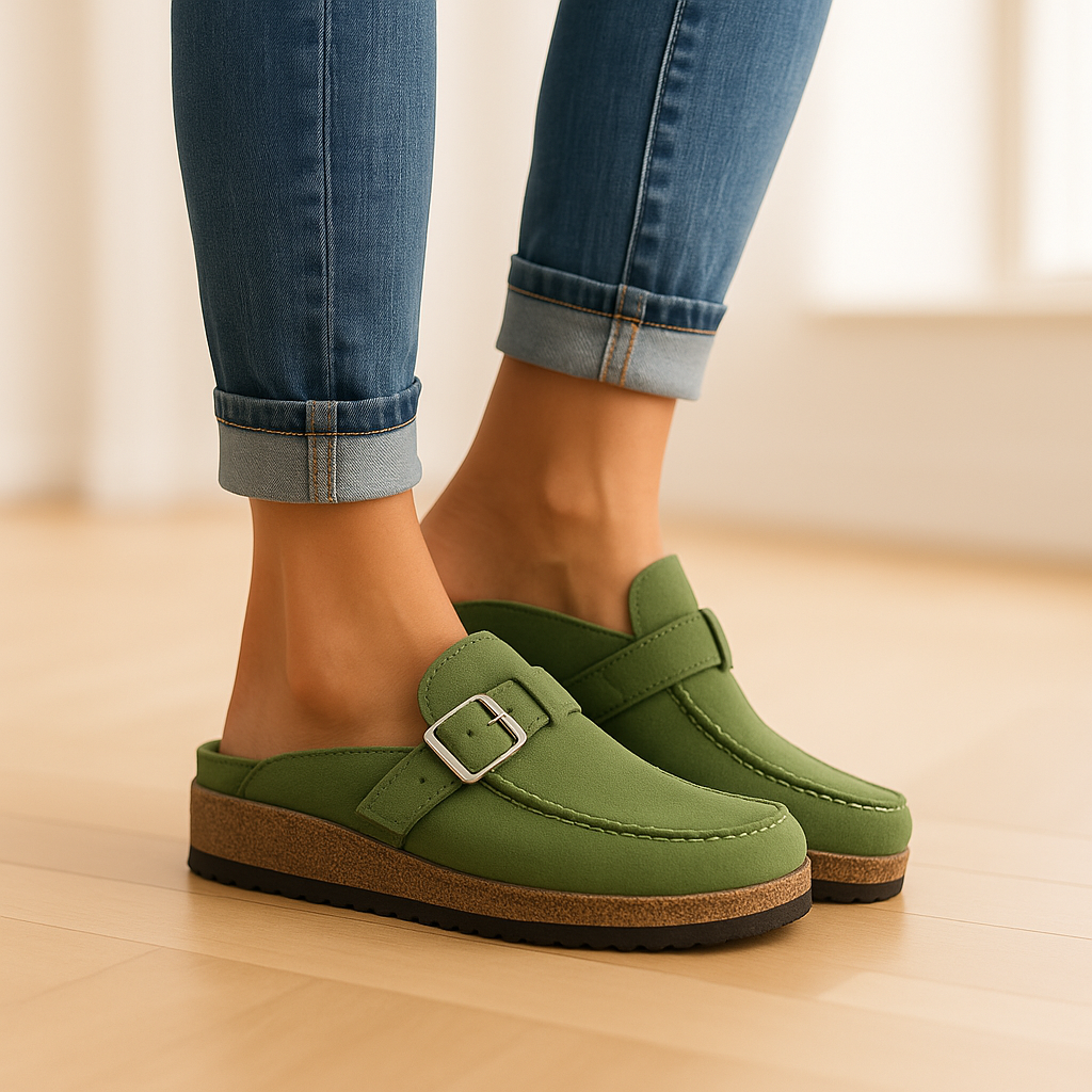Lotte - Casual Orthopedische Sandalen Dames met Gespsluiting en Kurkzool