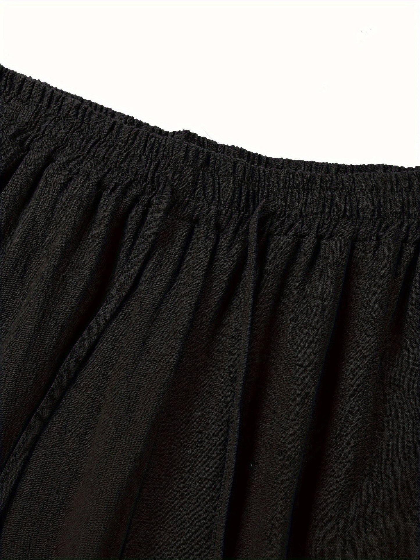 Lucas - Casual Linnen Broek Heren met Ruimvallende Pijpen en Elastische Taille