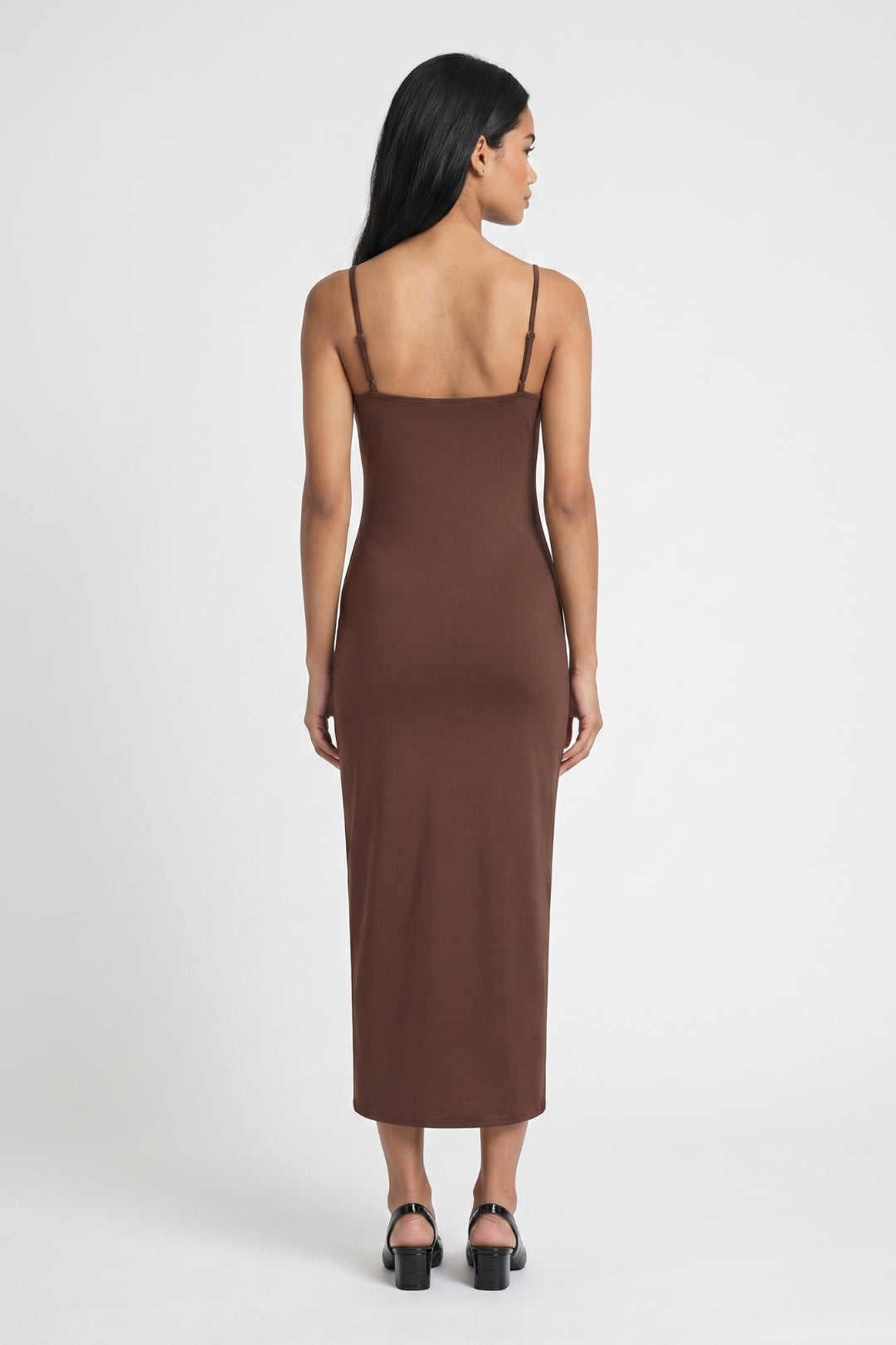 Midi Jurk Dames - Getailleerd | Spaghettibandjes