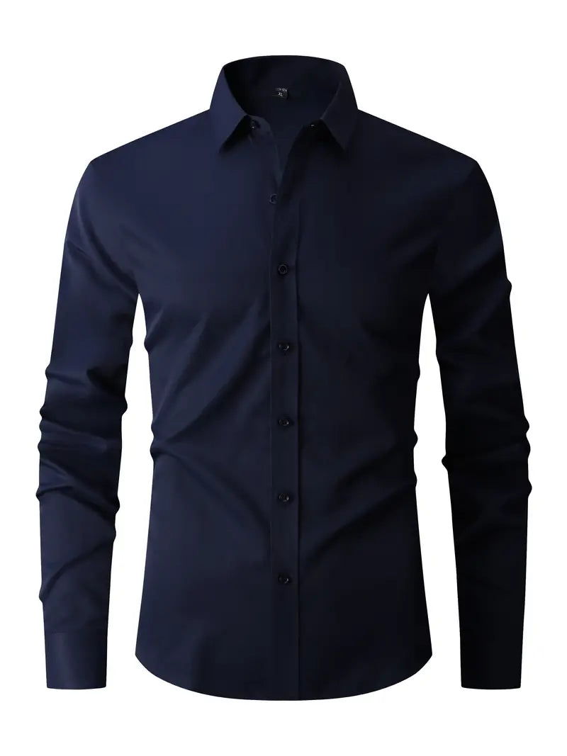 Overhemd Heren - Elegant Fit met Lange Mouwen | Tijdloos