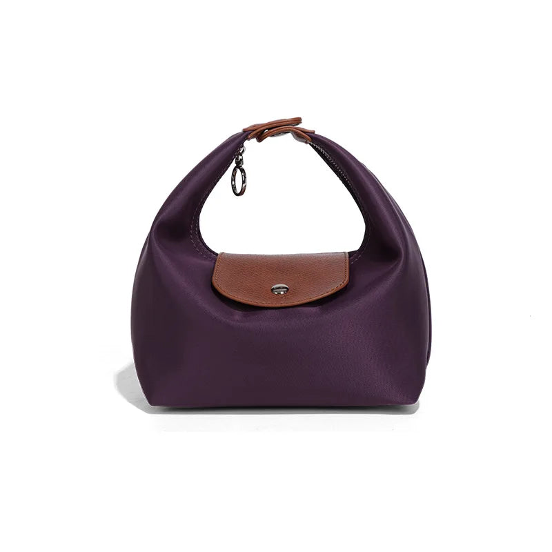 Tas Dames - Halfmaan Schoudertas met Contrasterende Flapdetail | Mini