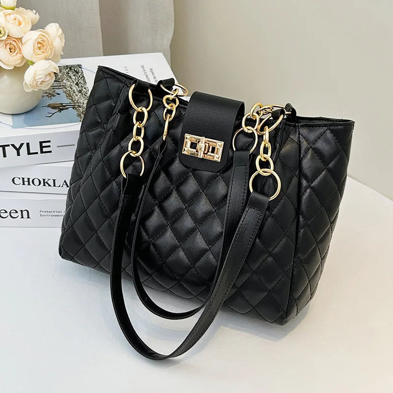 Tas Dames - Pluche Schoudertas met Handvat en Riem | Casual
