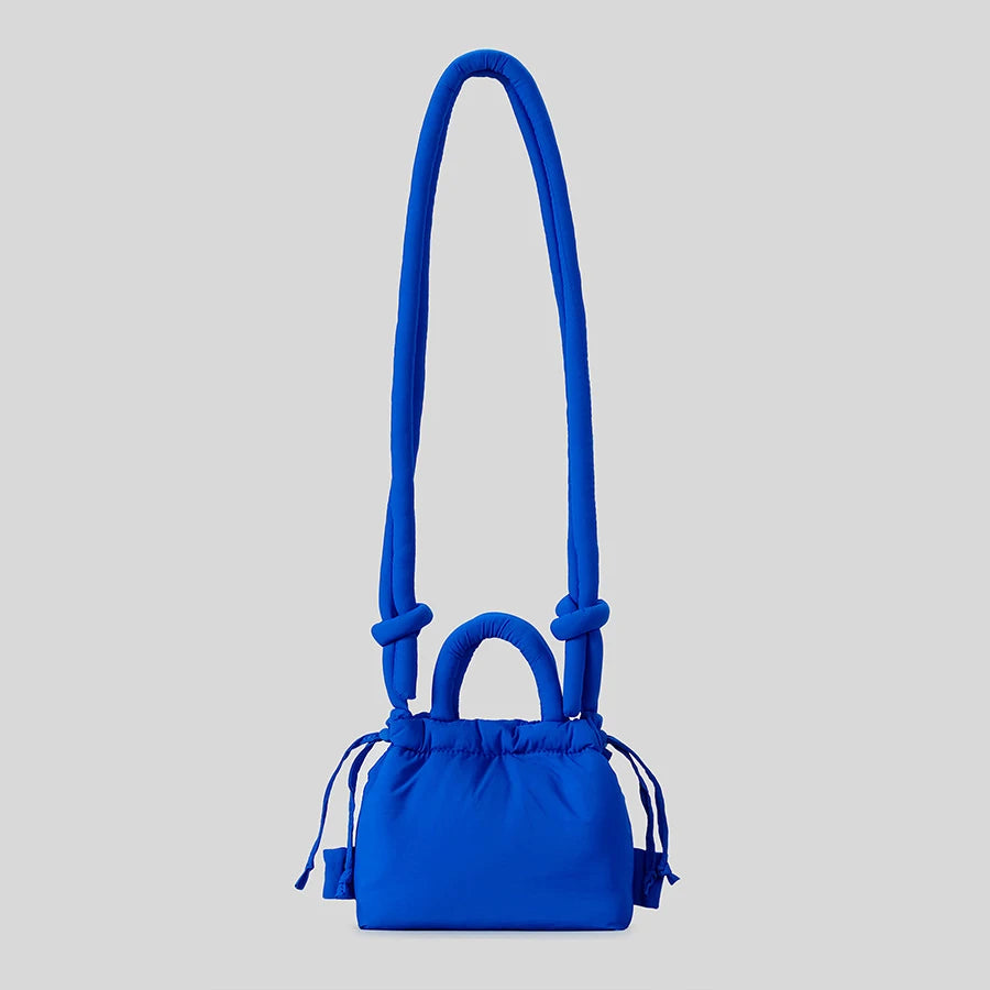 Tas Dames - Mini Handtas met Geknoopt Handvat en Trekkoord | Casual
