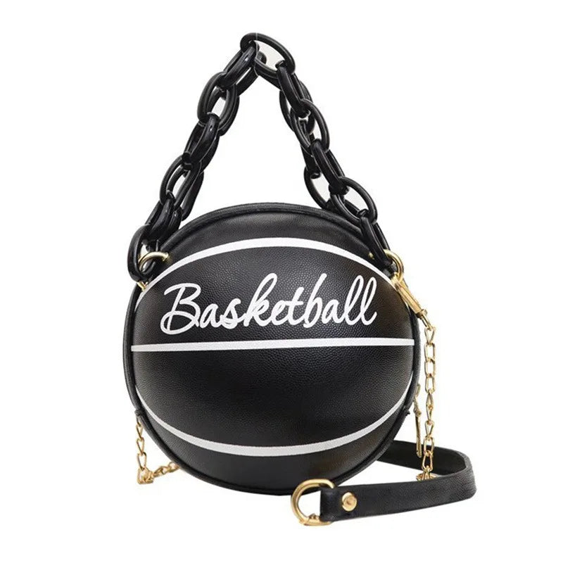 Tas Dames - Ronde Mini Handtas met Ketting | Streetstyle