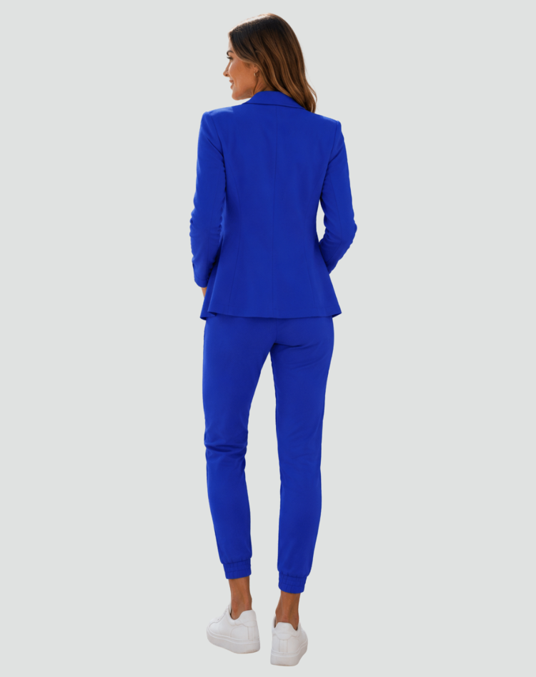 Sanne - Dames Blazer Set Bijpassend met Casual Broek en Trekkoordtaille