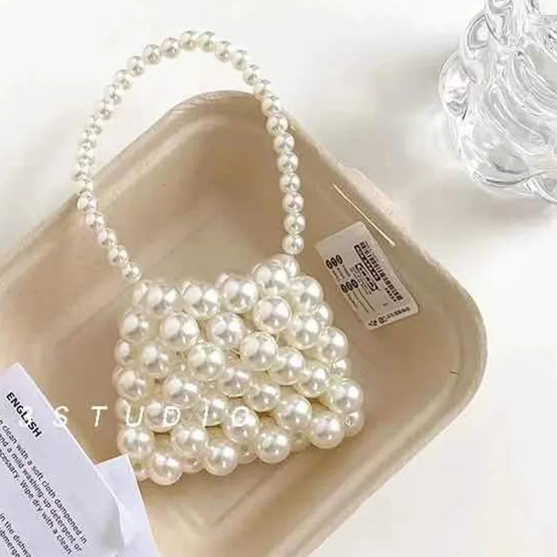 Tas Dames - Mini Handtas Volledig Bezet met Parels | Chique