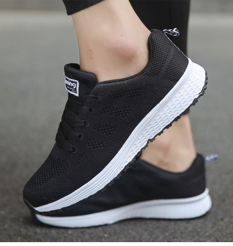 Hardloop Schoenen Dames - Lichte Zool met Vetersluiting | Sport