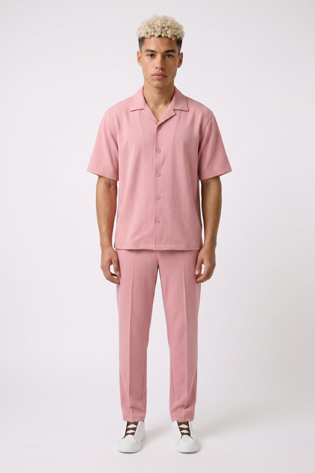 Zomerset Heren - Cubaanse Kraag Overhemd met Pantalon | Casual Chic