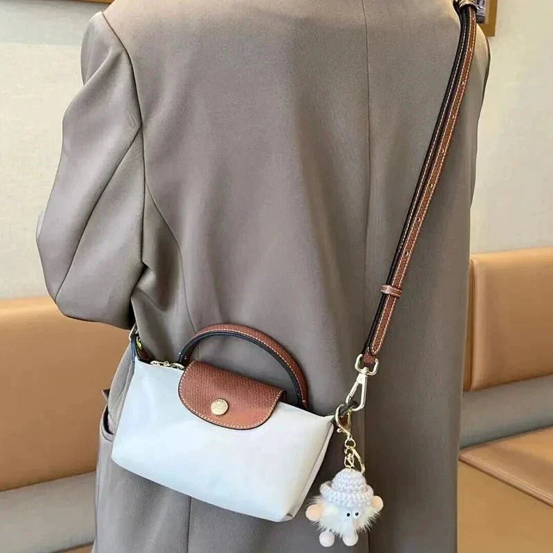 Tas Dames - Compacte Mini Handtas met Flap en Zilver Detail | Casual