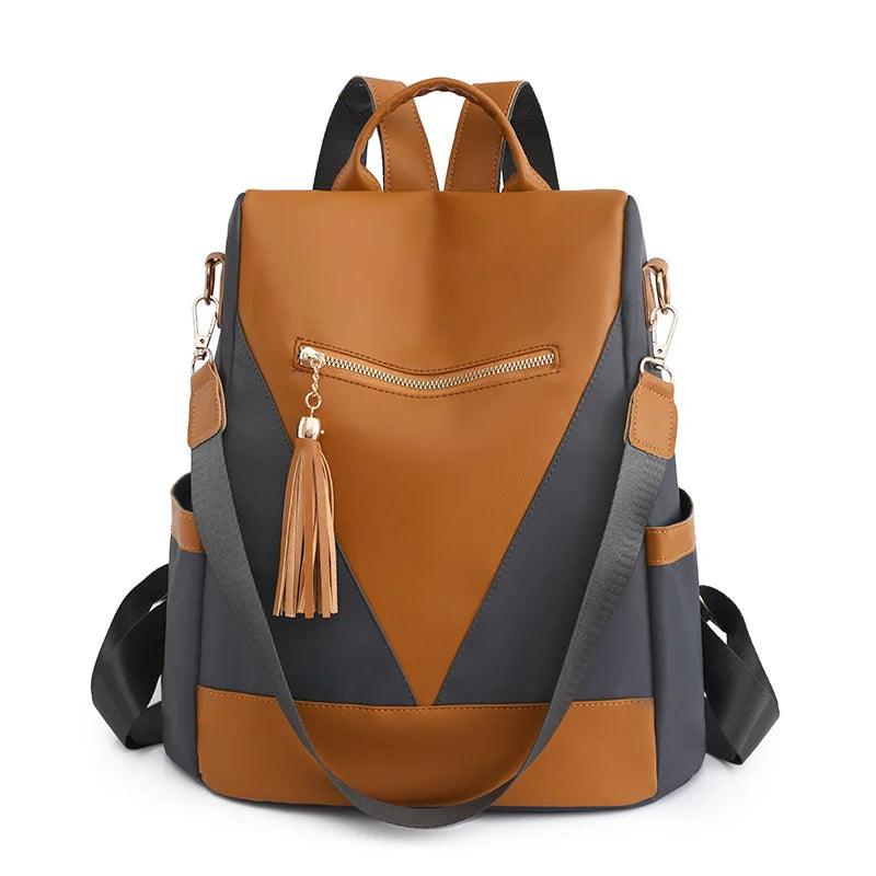 Tas Dames - Veelzijdige Rugzak met Voorvak en Kwasthanger | Casual
