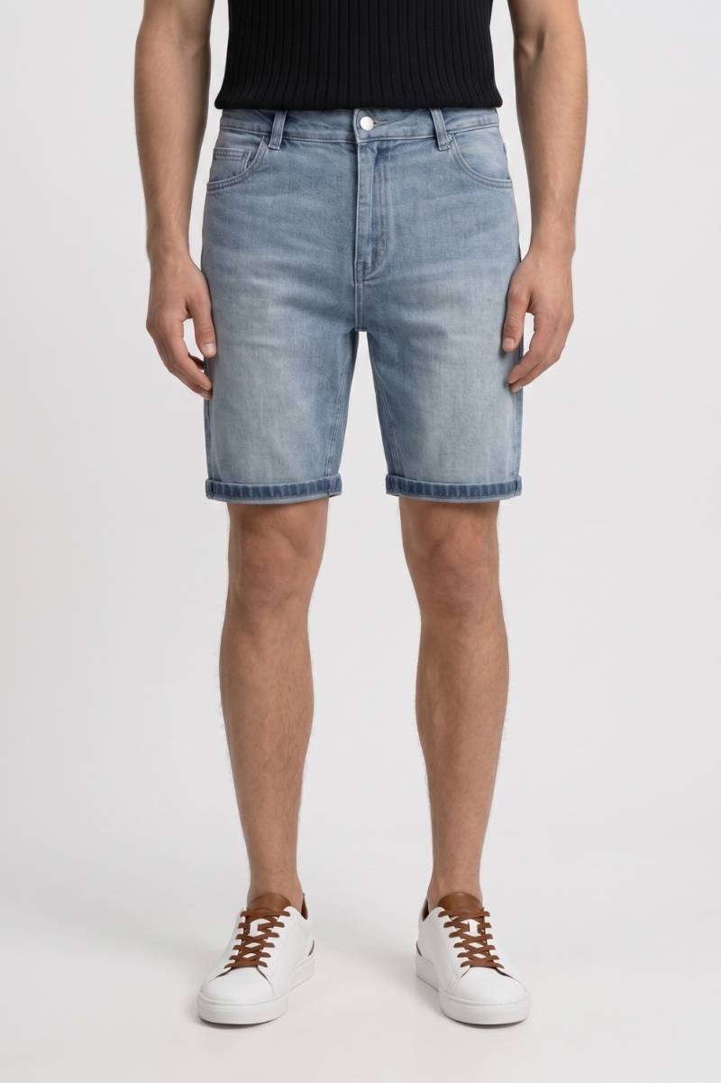 Korte Jeans Heren - Lichtblauw | Vintage Wassing