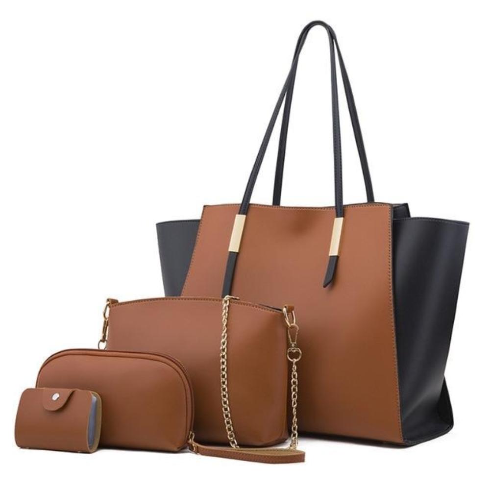 Tas Dames - 4-Delige Set met Shopper, Crossbody en Clutch | Chic