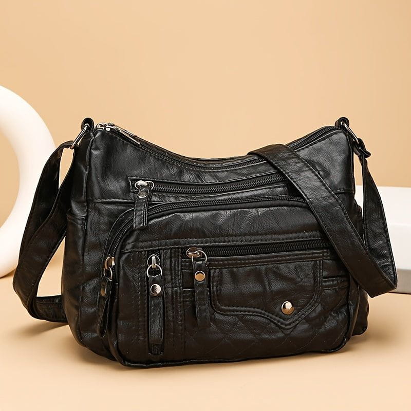 Tas Dames - Zachte Crossbody met Meerdere Vakken en Verstelbare Riem | Casual