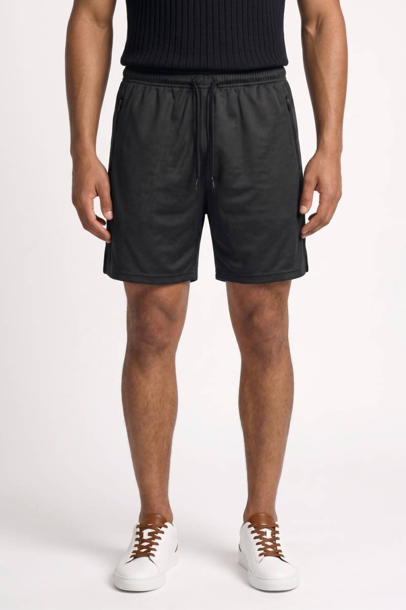 Sportieve Korte Broek Heren - Casual | Elastische Taille — Zwart