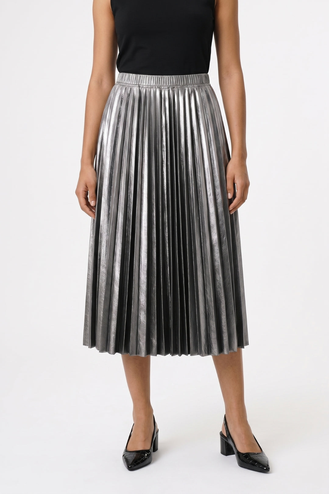 Midi Rok Dames - Plissé | Elastische Taille