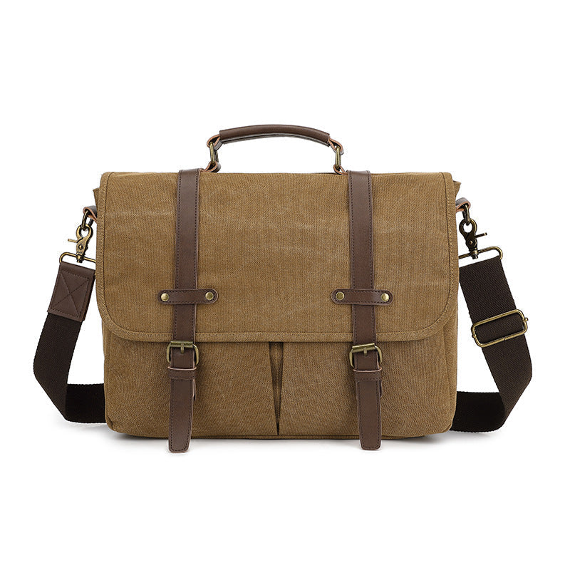 Tas Heren - Robuuste Messenger met Dubbele Gesp en Schouderband | Casual