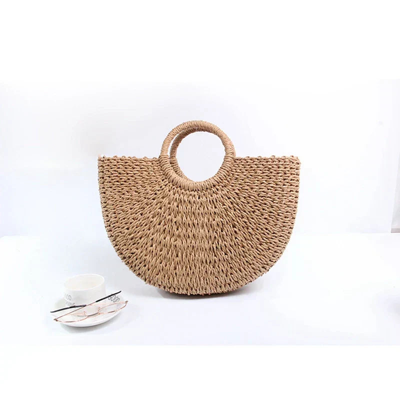 Tas Dames - Strandtas met Ronde Hengsels en Open Silhouet | Zomer