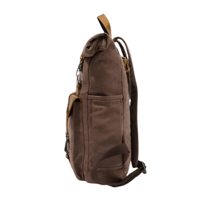 Rugzak Heren - Grote Roll-Top met Voorvak en Contrasterende Details | Casual