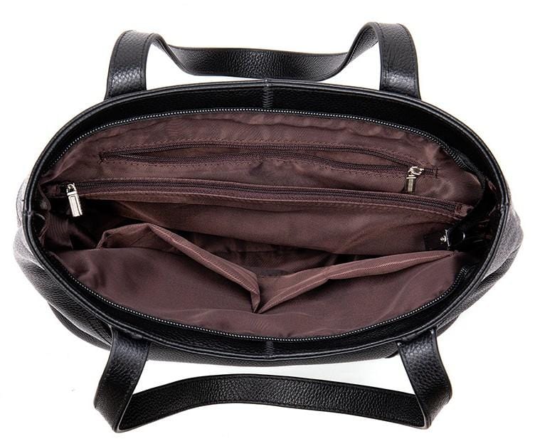 Tas Dames - Ruime Tote met Voorvak en Zilver Stud Detail | Casual