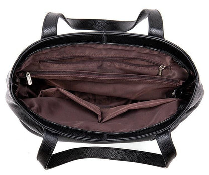 Tas Dames - Ruime Tote met Voorvak en Zilver Stud Detail | Casual