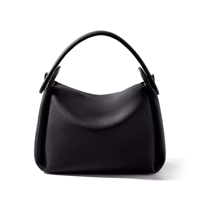 Tas Dames - Zachte Mini Hobo met Enkelvoudige Handgreep en Zilver Detail | Chic