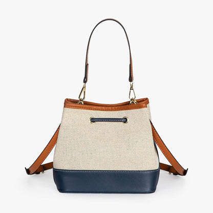 Tas Dames - Bucket Bag met Trekkoord en Afneembare Crossbodyband | Chique