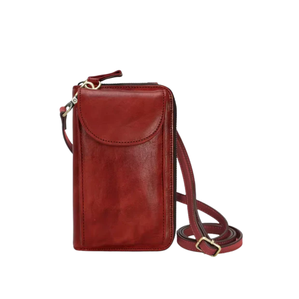 Tas Dames - Compacte Telefoontas met Voorvak en Verstelbare Band | Casual