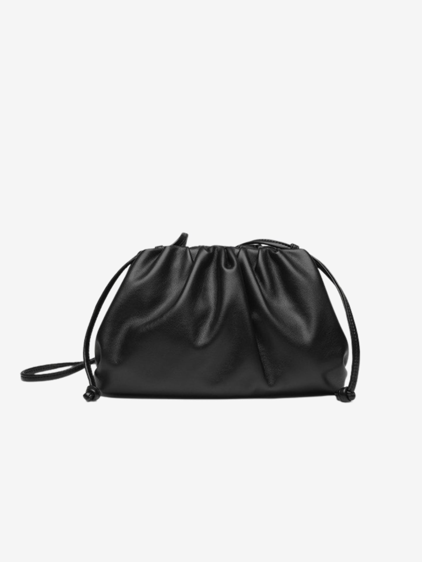 Tas Dames - Zachte Pouch met Gerimpeld Design en Schouderriem | Casual