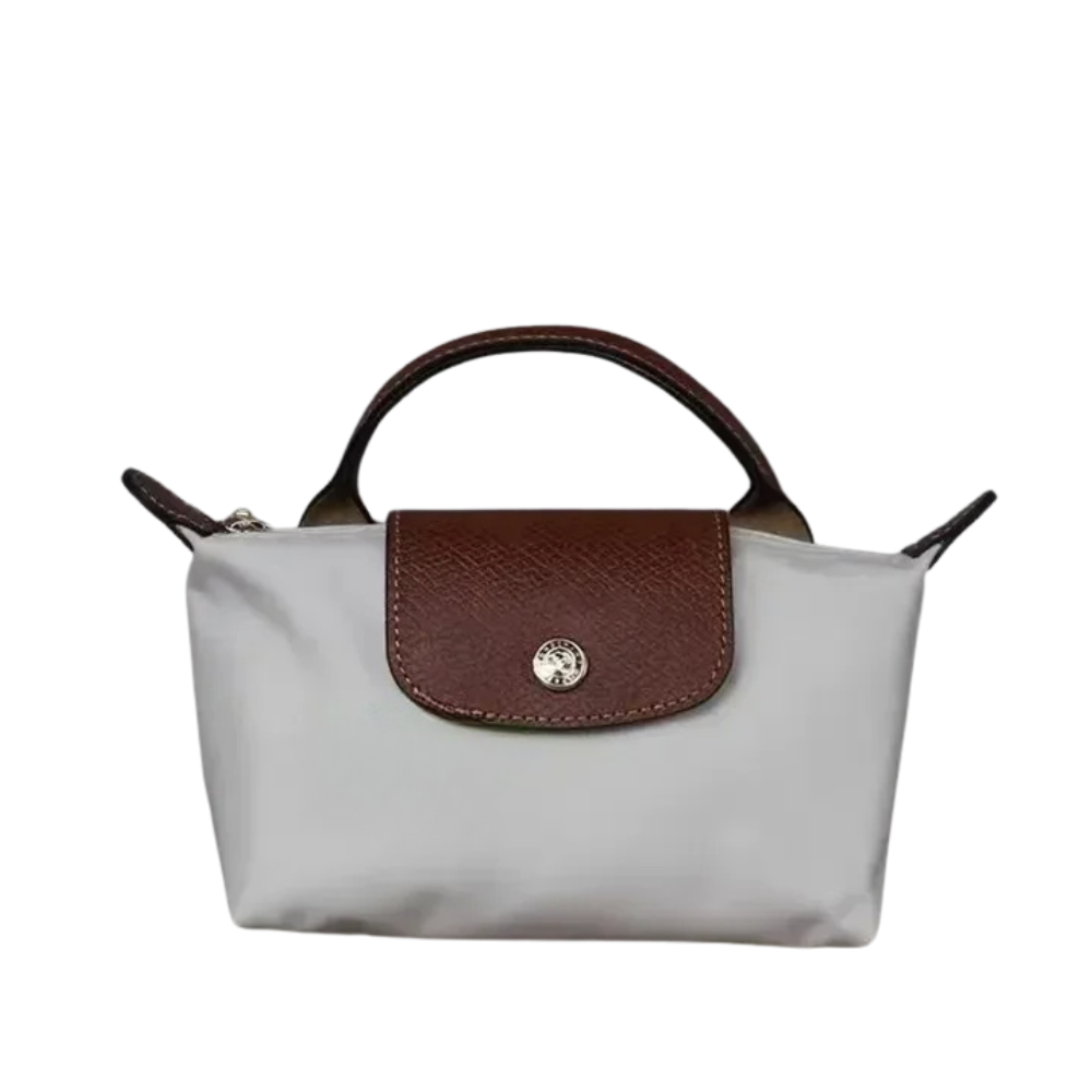 Tas Dames - Compacte Mini Handtas met Flap en Zilver Detail | Casual