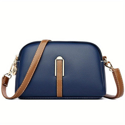 Tas Dames - Kleine Crossbody met Dubbele Rits en Schouderriem | Chique