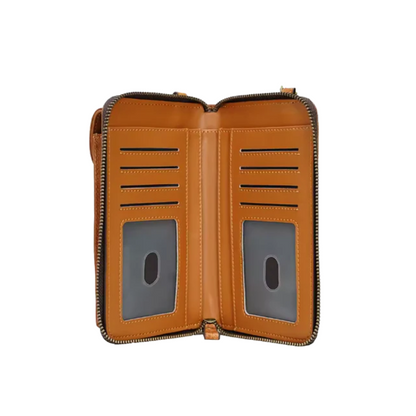 Tas Dames - Compacte Telefoontas met Voorvak en Verstelbare Band | Casual