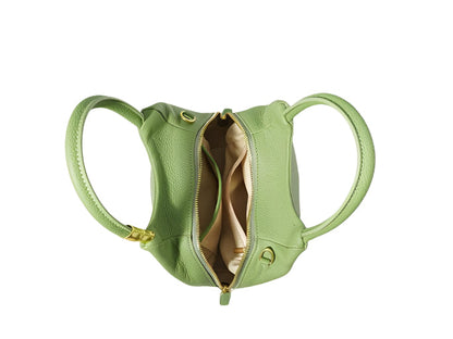 Tas Dames - Compacte Handtas met Zijrits en Decoratief Strikje | Chic