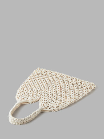 Tas Dames - Open Gehaakte Shopper met Dubbele Tophandvatten | Casual