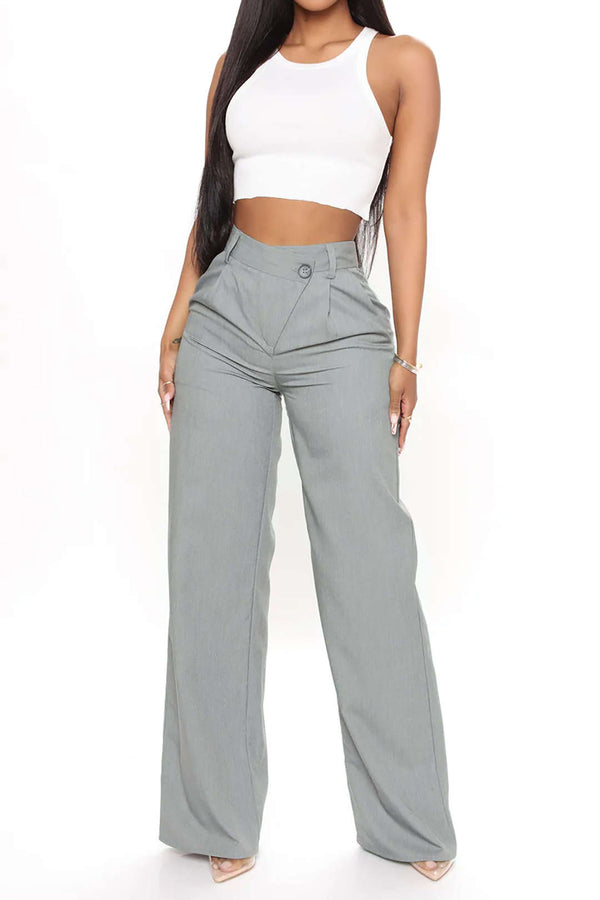 Pantalon Dames - Wijde Pijp met Hoge Taille | Elegant