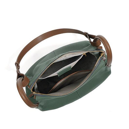 Tas Dames - Zachte Hobo Schoudertas met Rits en Dubbele Handgrepen | Chic