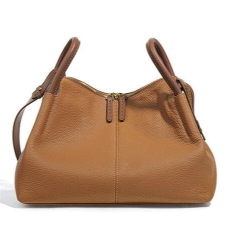 Tas Dames - Zachte Hobo Schoudertas met Rits en Dubbele Handgrepen | Chic