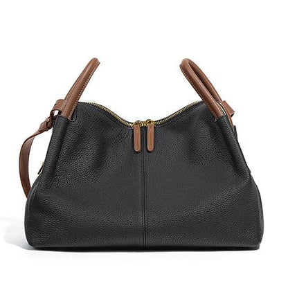Tas Dames - Zachte Hobo Schoudertas met Rits en Dubbele Handgrepen | Chic