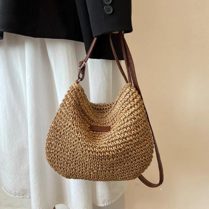 Tas Dames - Gevlochten Hobo met Verstelbare Crossbodyband | Zomer